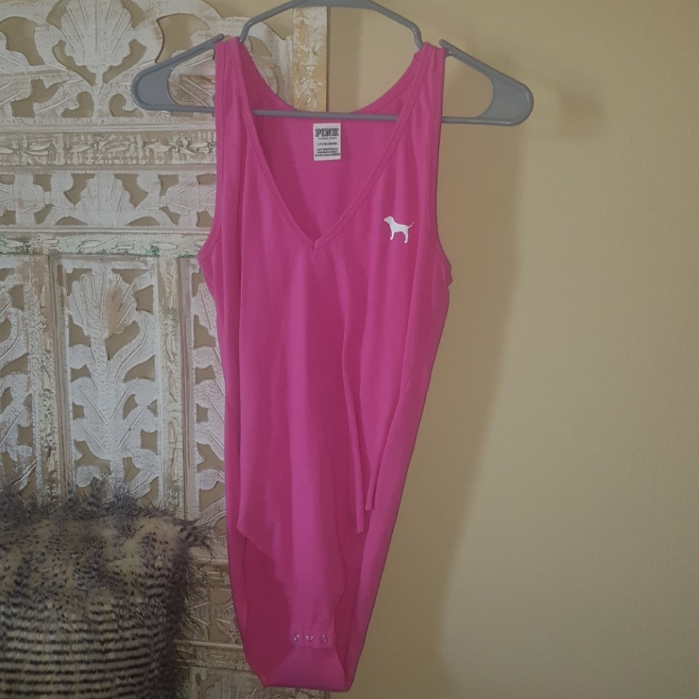Pink Vs cotton bodysuit